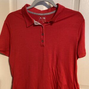 Addidas Golf Polo Red Large